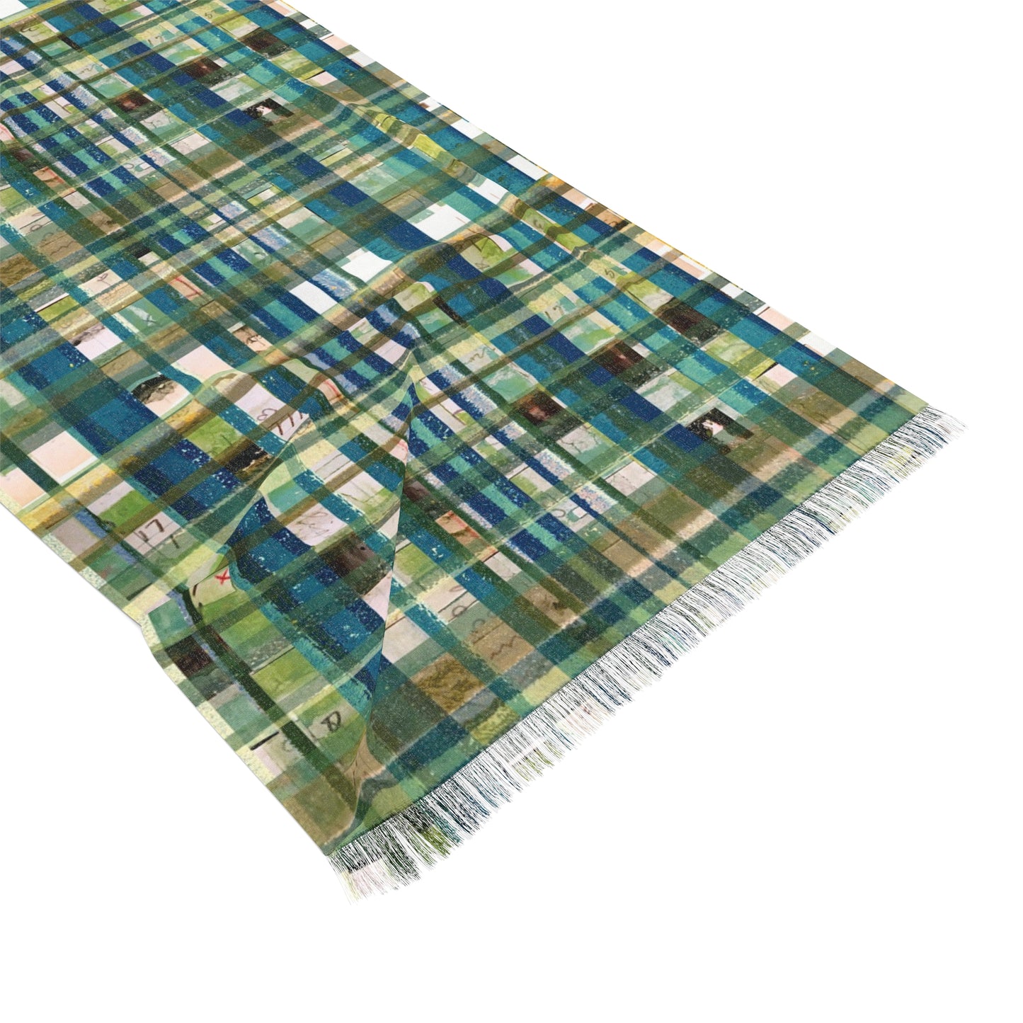 The Studio Scarf - Mixed Media, Grass