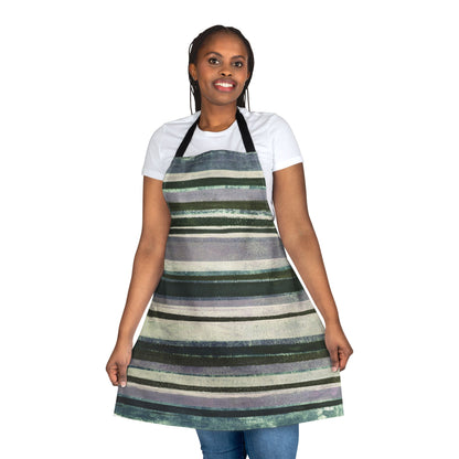 The Maker's Apron - Rustic Stripe, Foggy Forest