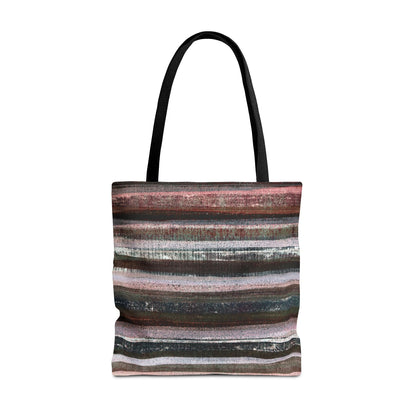 The Everything Tote - Rustic Stripe, Evening Forest
