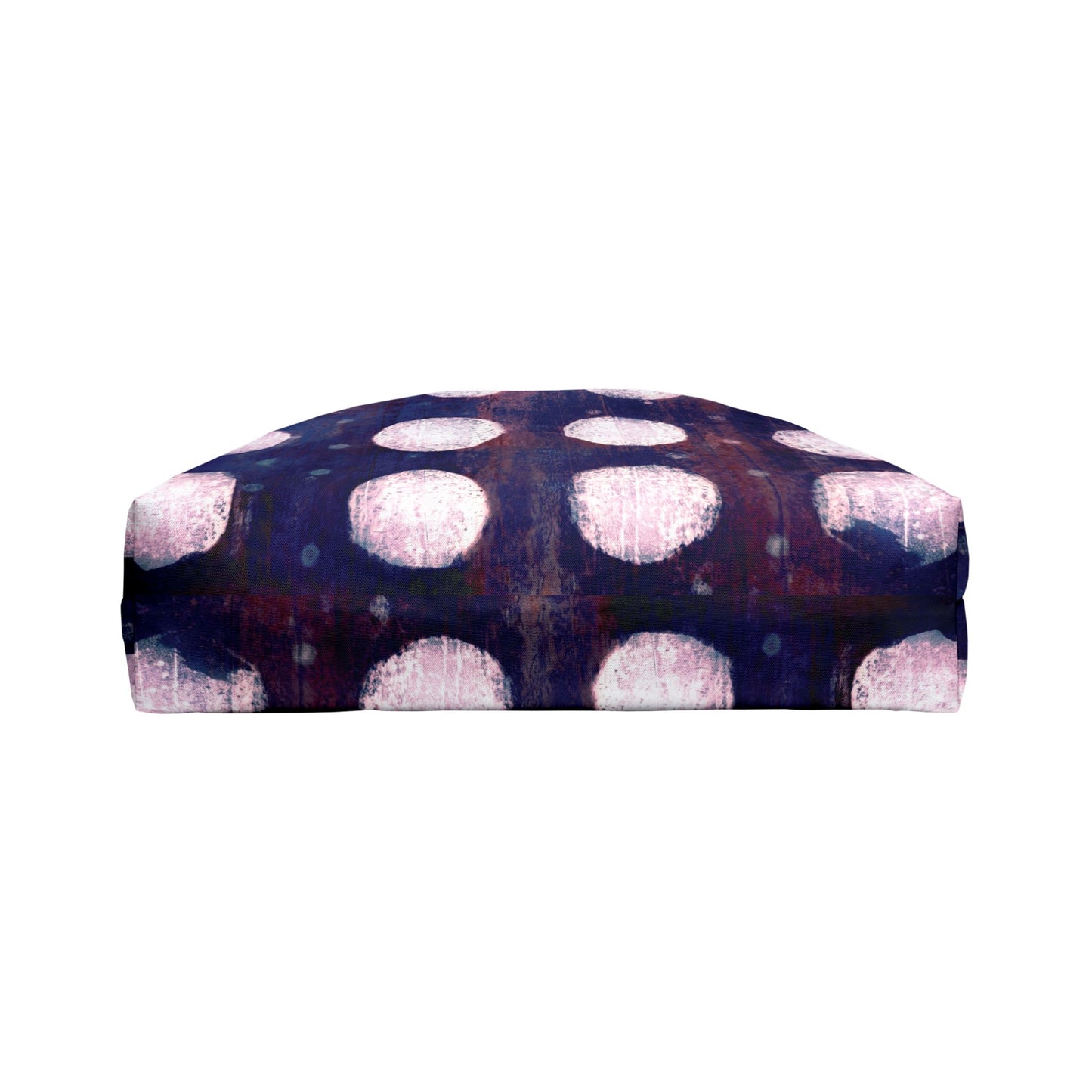 The Weekender Tote Bag - Painterly Polka Dot, Cobalt and Rust