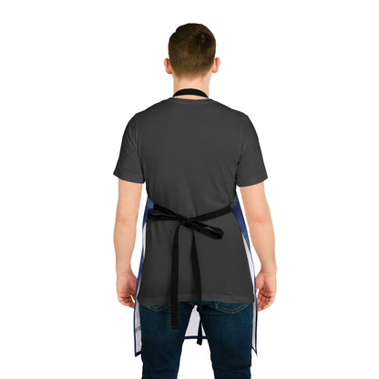 Octopus Martini Apron - Midnight Cabana Stripe