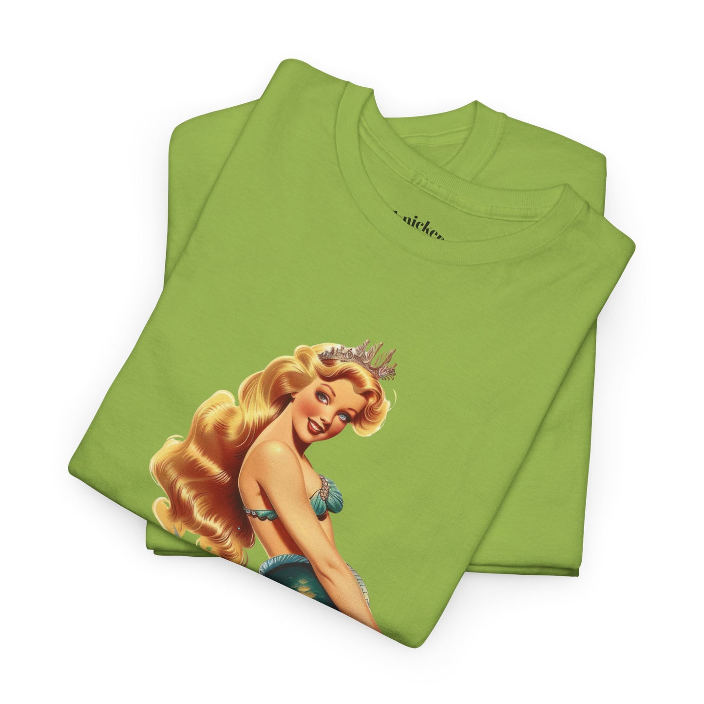 Vintage Pinup Style Graphic Mermaid Tee, All-Gender