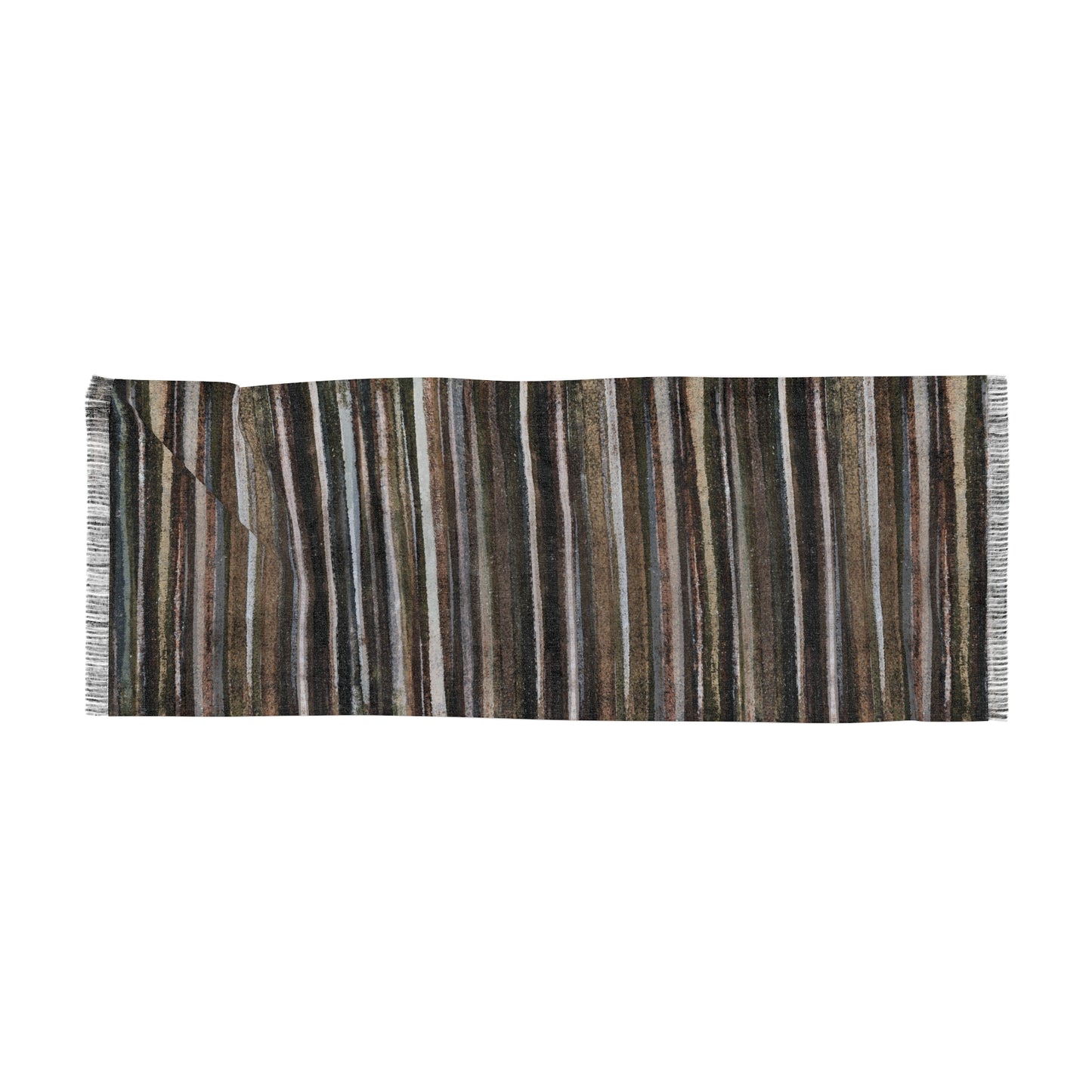 The Studio Scarf - Rustic Stripe, Terra