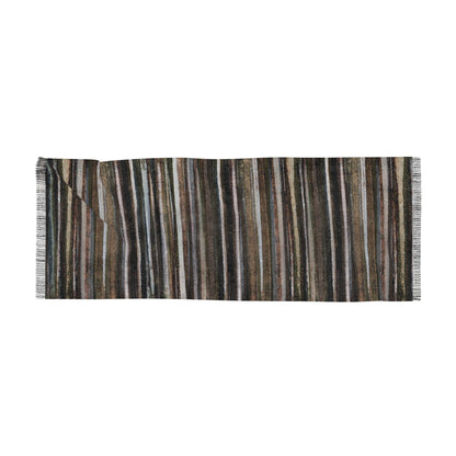The Studio Scarf - Rustic Stripe, Terra