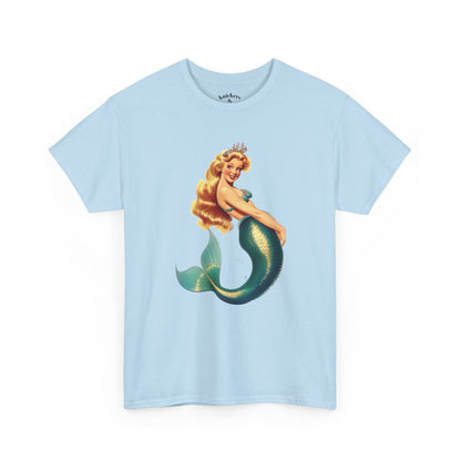 Vintage Pinup Style Graphic Mermaid Tee, All-Gender