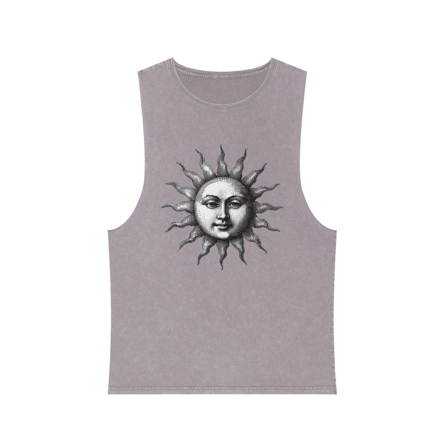 Stonewash Unisex Tank Top - Vintage Sun Graphic