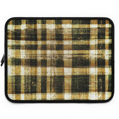 The Laptop Sleeve - Rustic Plaid, Bumblebee