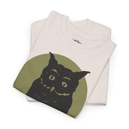 Owl Illustration Tee - "Says Who"  Night Owl Graphic T-Shirt