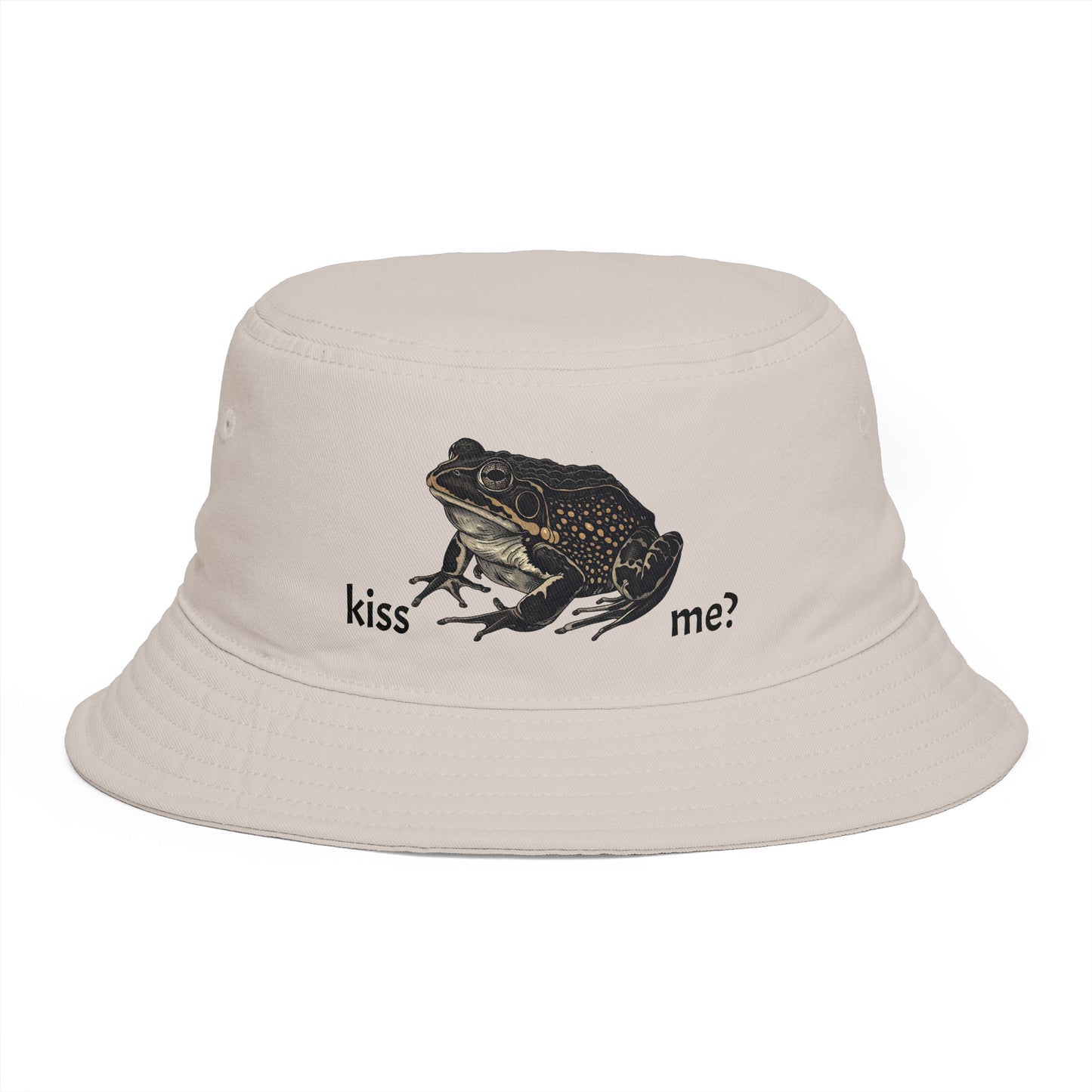 Kiss the Frog Graphic Bucket Hat