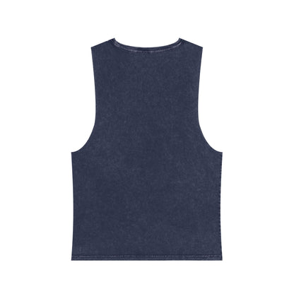 Stonewash Unisex Tank Top - Retro Eye Graphic