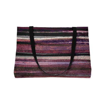 The Weekender Bag - Rustic Stripe, Blackberry