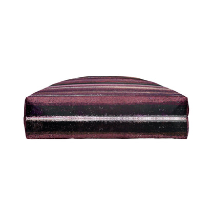 The Weekender Bag - Rustic Stripe, Blackberry