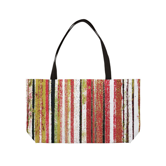 The Weekender Bag - Rustic Stripe, Fiesta