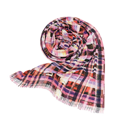 The Studio Scarf - Mixed Media, Hyacinth
