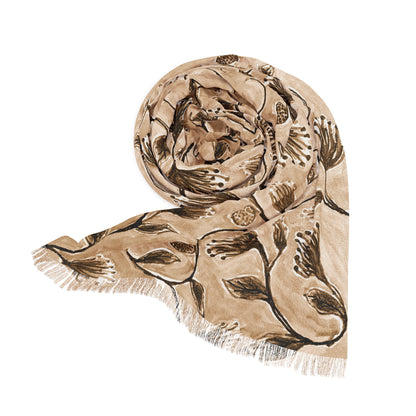The Studio Scarf - Vine Entwine, Chai
