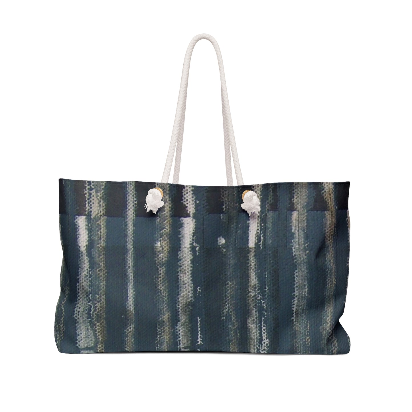 The Weekender Bag - Rustic Stripe, Denim