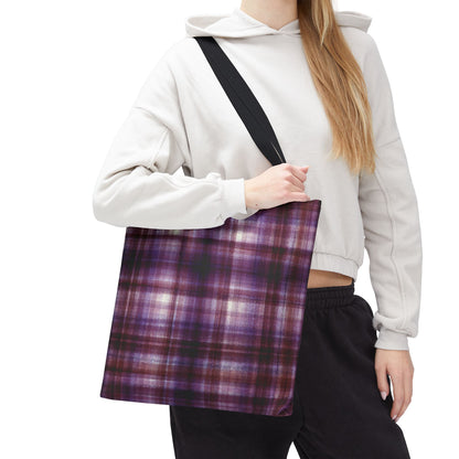 The Everything Tote - Modern Madras, Mulberry