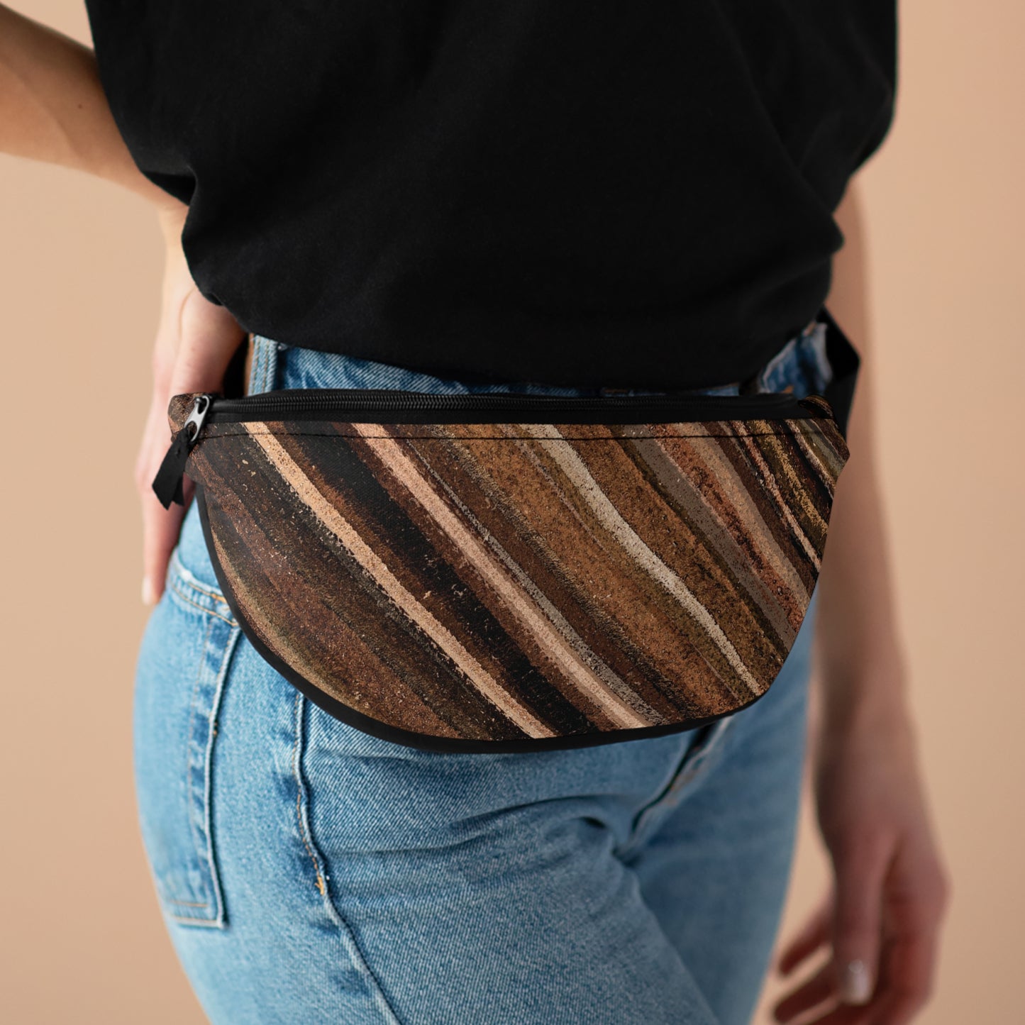 The Artsy Fanny - Rustic Stripe, Sepia