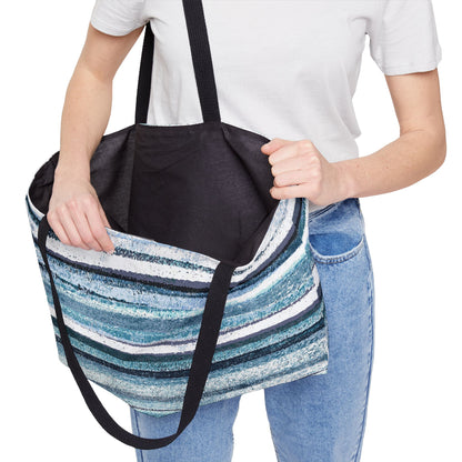 The Weekender Bag - Rustic Stripe, Surf