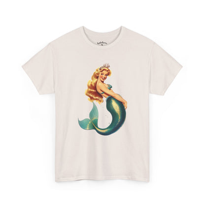 Vintage Pinup Style Graphic Mermaid Tee, All-Gender