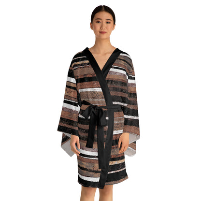 The Chroma Kimono - Rustic Stripe, Copper Hills
