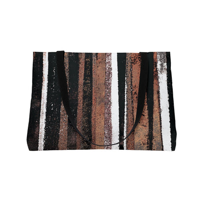 The Weekender Bag - Rustic Stripe, Copper Hills