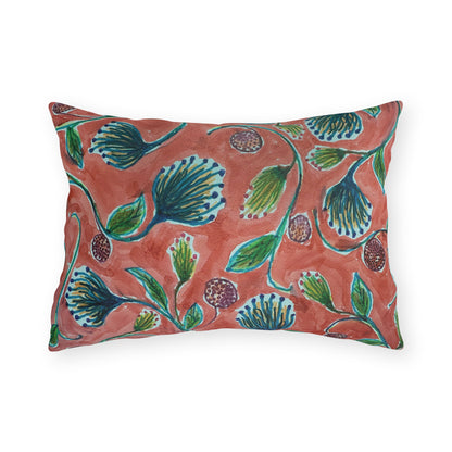 The Outdoor Pillow - Vine Entwine, Carmine