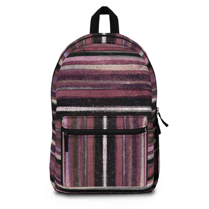 The Art On Your Back Pack - Rustic Stripe, Blackberry