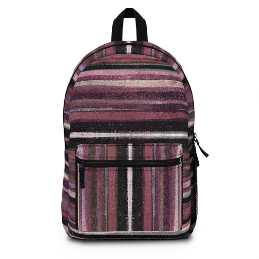 The Art On Your Back Pack - Rustic Stripe, Blackberry