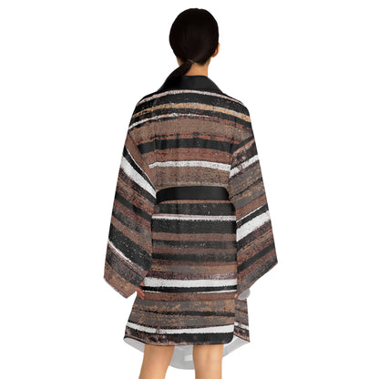 The Chroma Kimono - Rustic Stripe, Copper Hills
