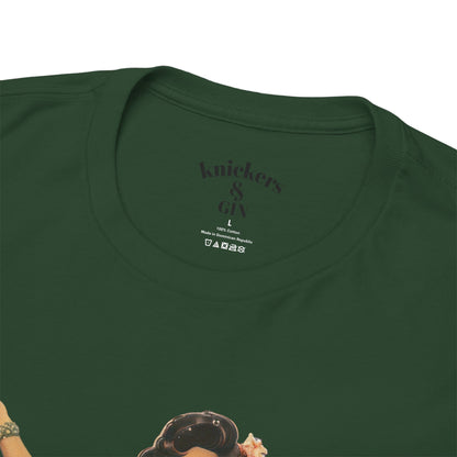 Vintage Pinup Style Graphic Mermaid Tee, All-Gender
