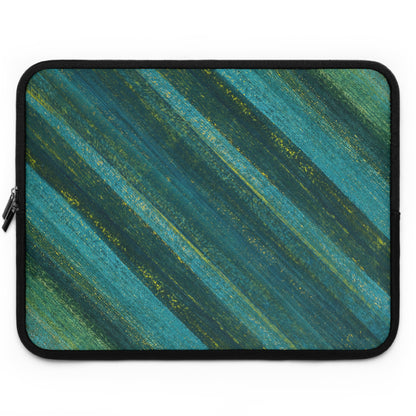 The Laptop Sleeve - Rustic Stripe, Twilight