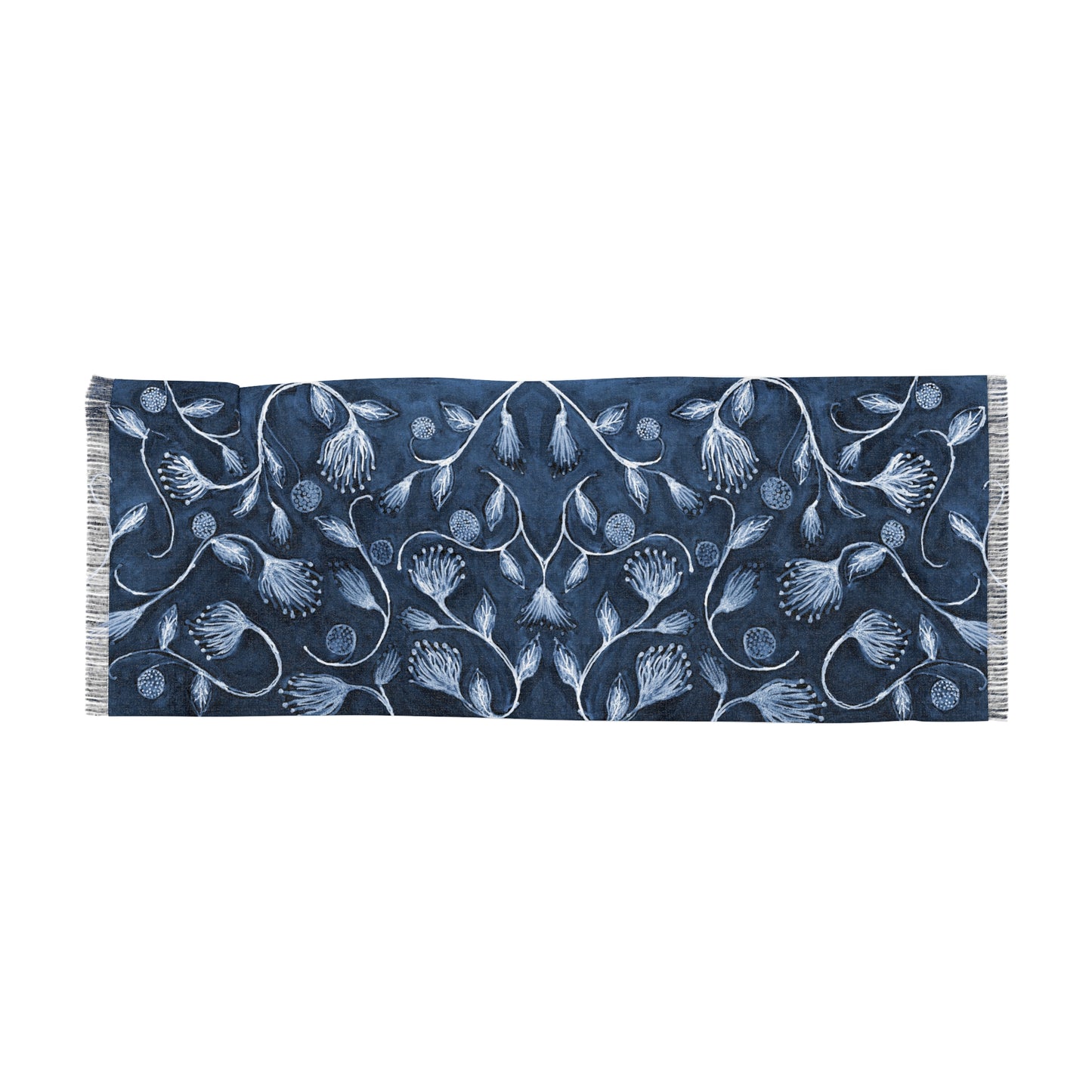 The Studio Scarf - Vine Entwine, Indigo