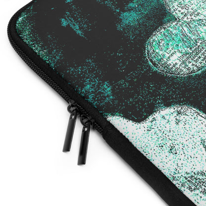The Laptop Sleeve - Bloom, Aquamarine