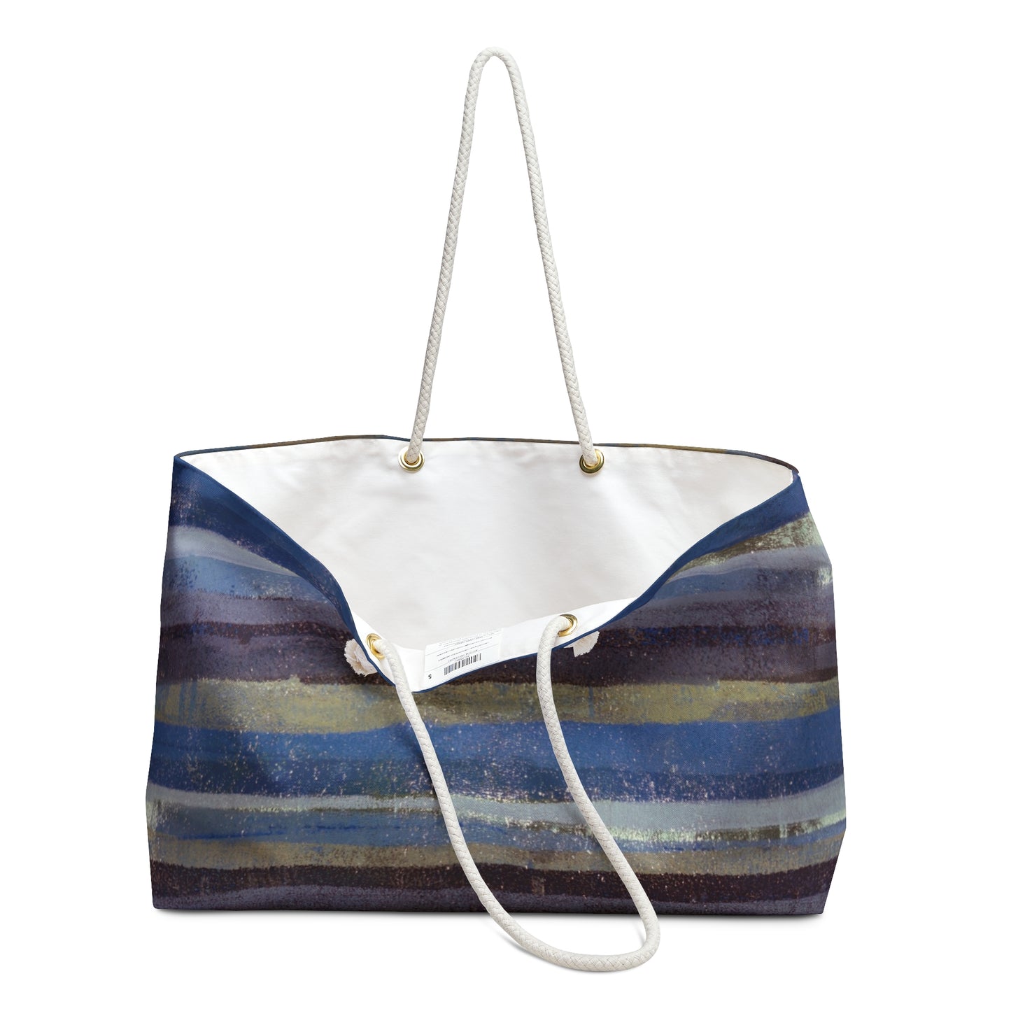 The Weekender Bag - Rustic Stripe, Purple Mountains