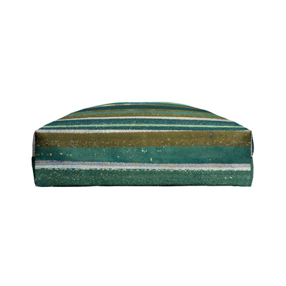 The Weekender Bag - Rustic Stripe, Jade