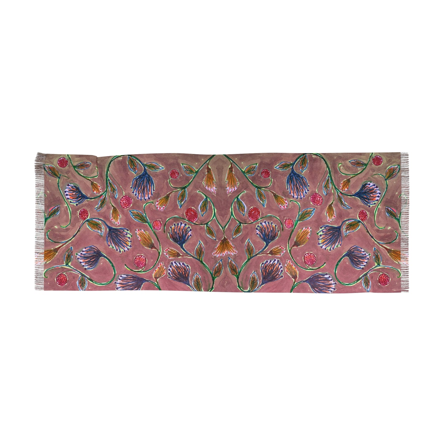 The Studio Scarf - Vine Entwine, Rose