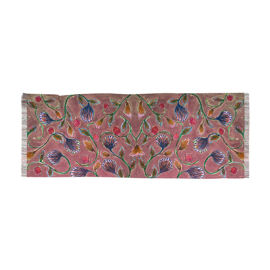 The Studio Scarf - Vine Entwine, Rose