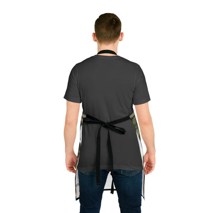 The Maker's Apron - Rustic Stripe, Camper Green
