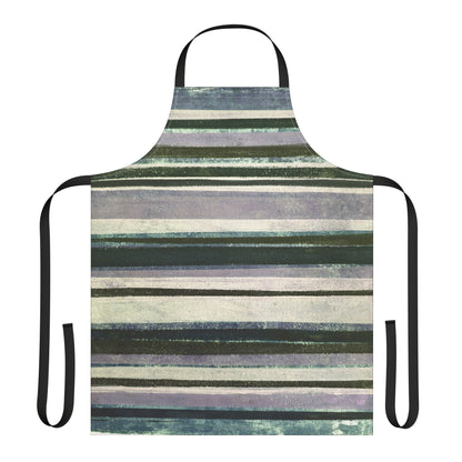 The Maker's Apron - Rustic Stripe, Foggy Forest