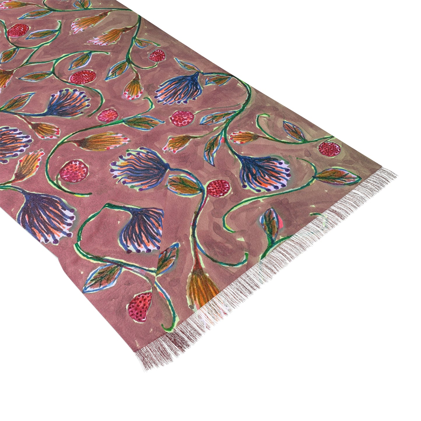 The Studio Scarf - Vine Entwine, Rose