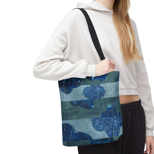 The Everything Tote - Rustic Stripe/Bloom, Twilight