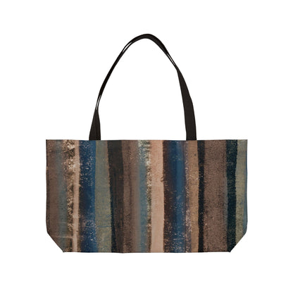 The Weekender Bag - Rustic Stripe, Earth