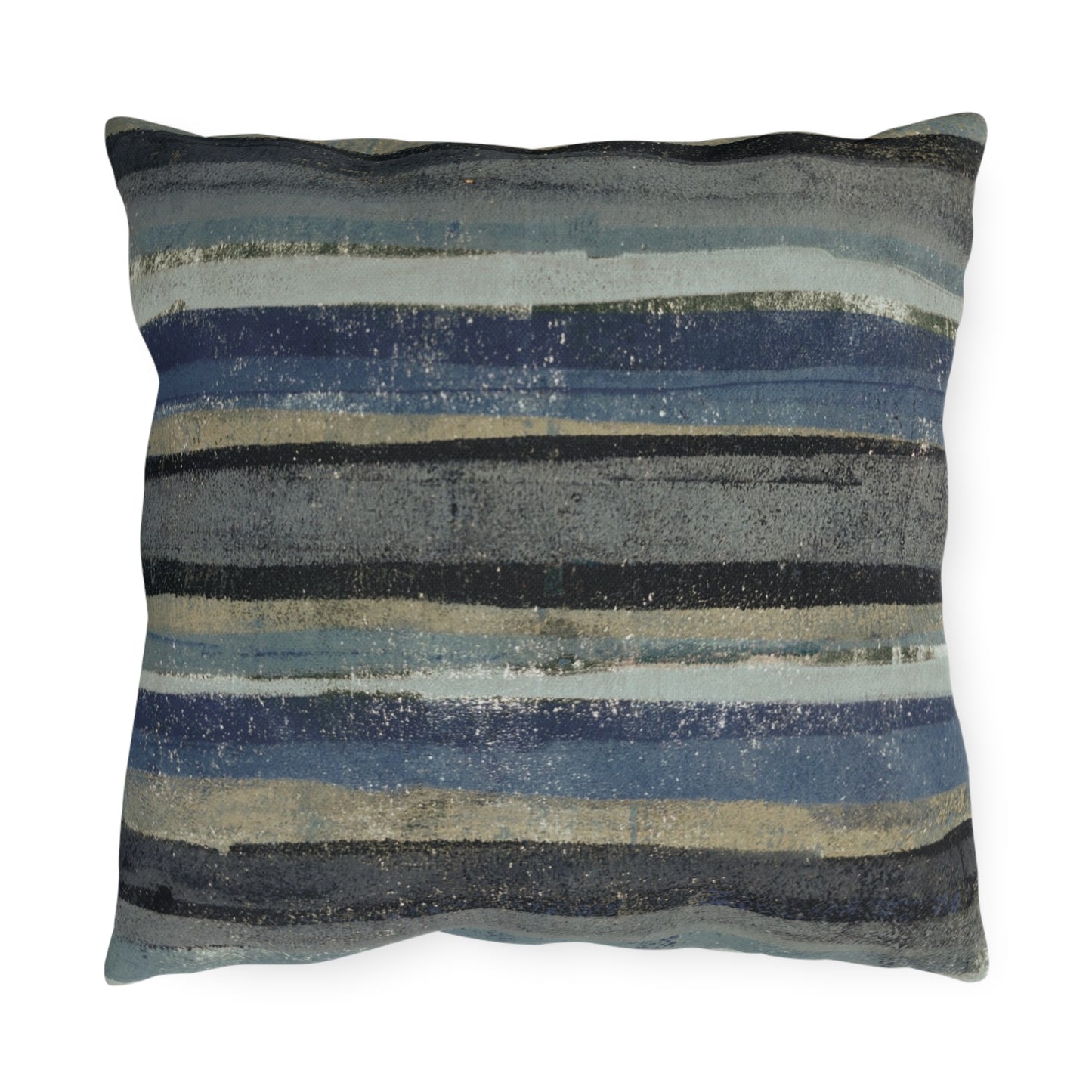 The Outdoor Pillow - Rustic Stripe, Blue Hill
