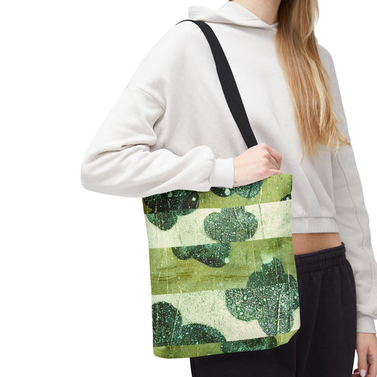 The Everything Tote - Rustic Stripe/Bloom, Grass