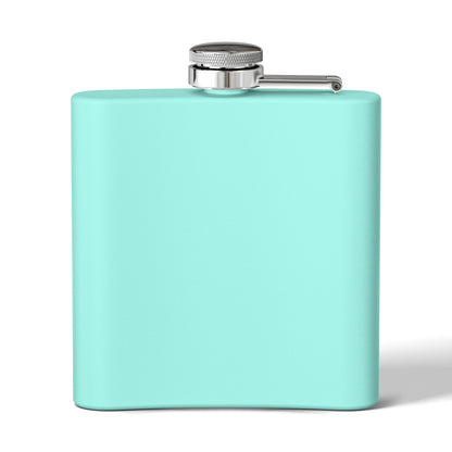 6oz Stainless Steel Flask - Mythological Fish and Anchor