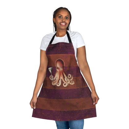 Octopus Martini Apron - Sunset Cabana Stripe