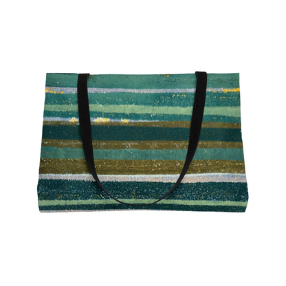The Weekender Bag - Rustic Stripe, Jade