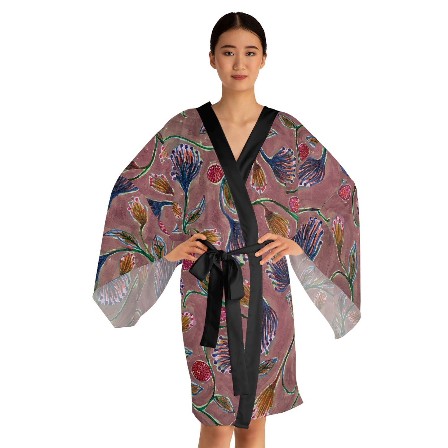 The Chroma Kimono - Vine Entwine, Rose
