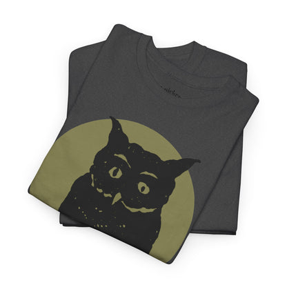 Owl Illustration Tee - "Says Who"  Night Owl Graphic T-Shirt